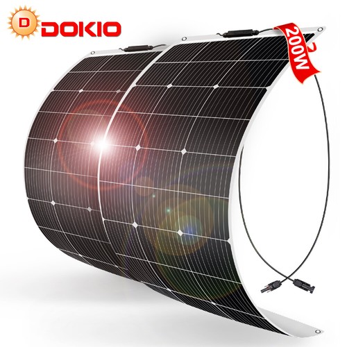 Dokio solarpanel 100w 18v - 2*100w,