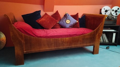 Biedermeier schwan bett - biedermeier,