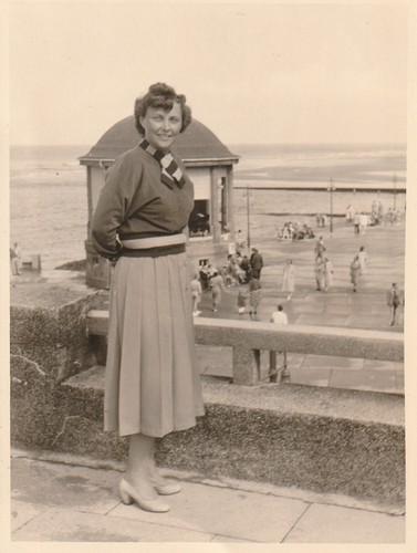 Vintage foto hübsche frau - frau, in