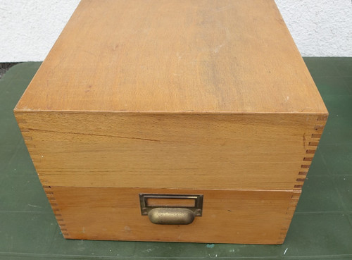 Karteikasten aus holz din - aus,