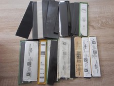 Klemmsteifen / Klemmtaschen schwarz, verschiedene Größen  + Schneideeinrichtung