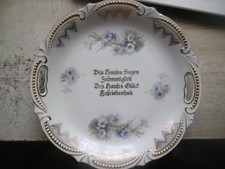 Antiker Teller, Spruch.