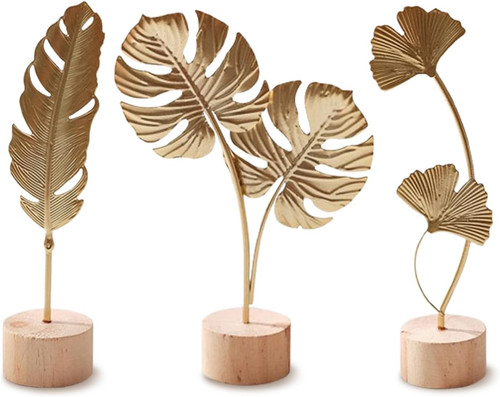 Deko set aus ginkgoblatt - aus,