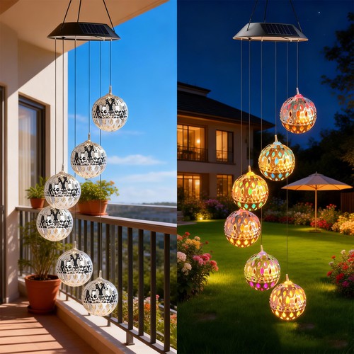 Led solar windspiele - led,