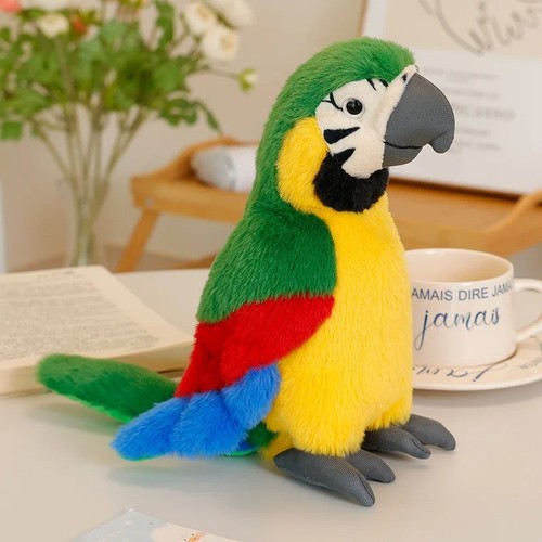 24cm papagei plüschtier - papagei,
