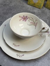 3 Teile Kaffeegedeck Porzellan Sammeltasse Seltmann Weiden Bavaria Blumen