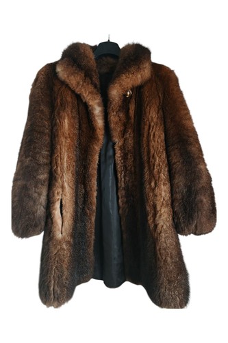 Luxus opossum fuchspelzmantel - luxus,