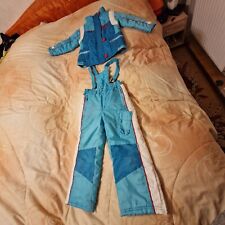 Schneeanzug, Skianzug, Gr. 110, Grinario SPORTS, hellblau/weiß/rot, gut erh.