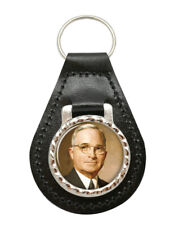 President Harry Truman Leder Schlüsselanhänger