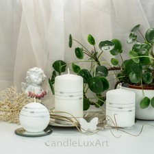 Stumpen kugel kerzen glitzer - stumpen,