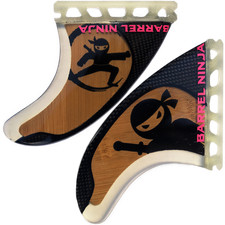 Thruster Glasfaser Fin Set - Barrel Ninja Surf Kite Finnen FCS / FCS2 / Futures