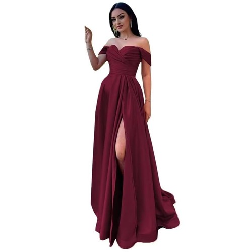 Damen kleid schulterfreies - kleid,