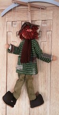 Marionette - Alt handgefertigt mit Holz ca. Gr.55 cm hoch