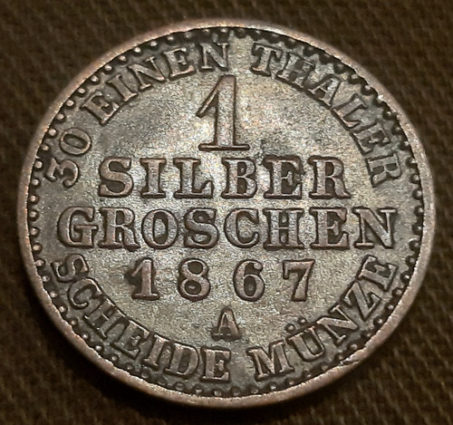 Preussen silbergroschen 1867 - 1,