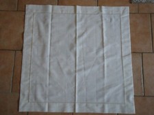 Landhausstil Blumenmuster Tischdecke Mitteldecke 79 x 79 cm beige fest glänzend