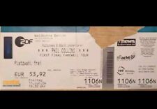 Phil Collins altes Ticket
