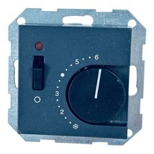 Gira 0392 Raumtemperatur-Regler Ein/Aus-Schalter / System 55 / schwarz