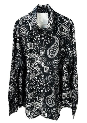 Retro paisley herren - retro, hemd