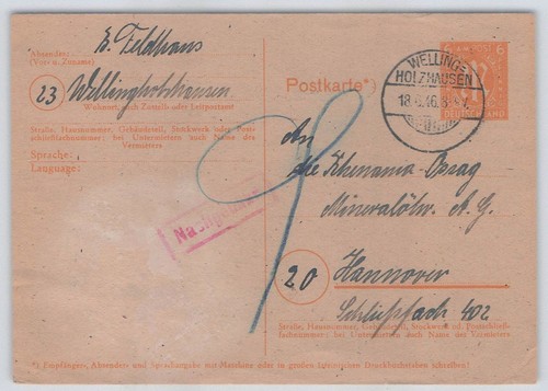 Bizone 905 mit nachgebühr - bizone, p