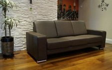 100% Echtleder 3 er Sofa 205cm