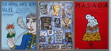 Theaterplakate von Moritz Götze Potsdam 1998-2001 HOT 3 x Plakat 84x59 cm P958