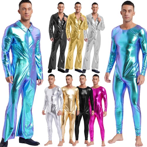Herren metallic jumpsuit - de,