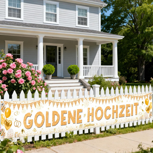 Goldene hochzeit deko banner - goldene,