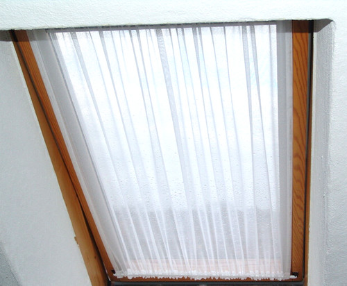 Weiß scheibengardinen 140cm - weiß,