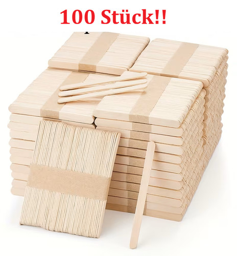 100x eisstiele holz - eisstiele,