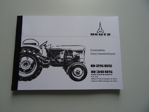 Ersatzteilliste für deutz - ersatzteilliste,