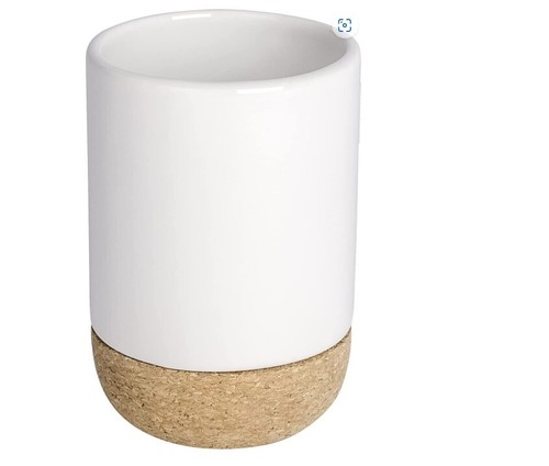 Zahnputzbecher corc white - zahnputzbecher,