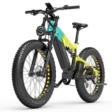 LANKELEISI RV800 Plus 26" Electric Mountain Bike 48V 20Ah Fat tire EBike E-MTB