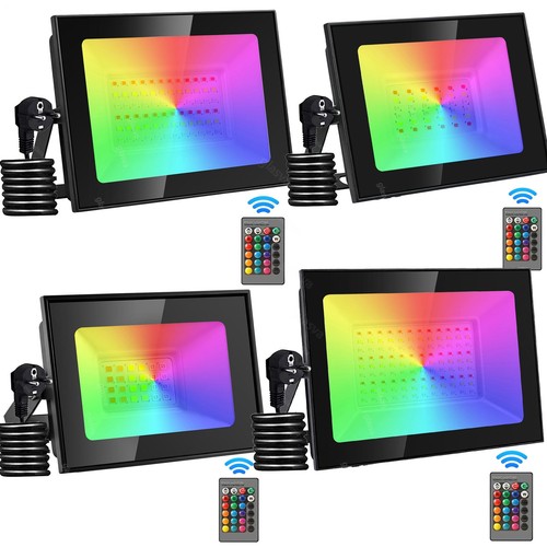 Rgb led fluter mit stecker - fluter,