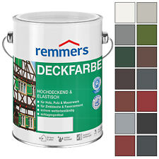 REMMERS Deckfarbe Wetterschutzfarbe Holzfarbe Zinkfarbe 5L FARBWAHL