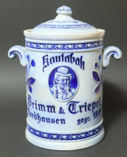 Alter Grimm & Triebel Nordhausen Tabaktopf Kautabaktopf Kautabak Topf tobacco