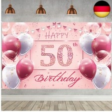 50. Geburtstag Banner Rosa