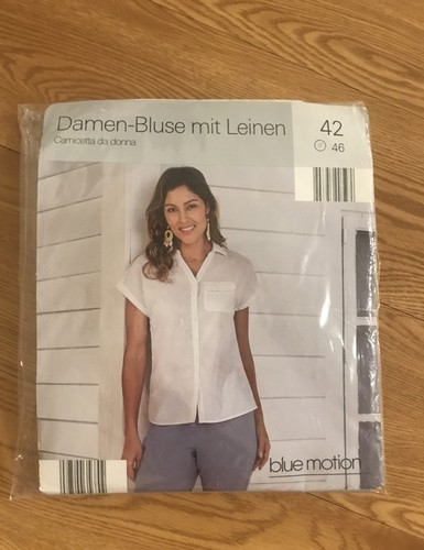 Damen bluse mit leinen - bluse, von
