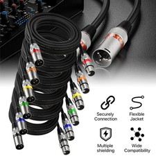 6 Stück XLR Audio Kabel 3m