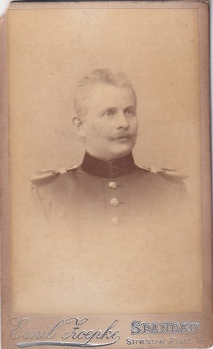 Cdv soldat spandau um 1900 - -,