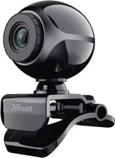 Trust Exis Webcam 300K mit Mikrofon USB Webkamera 480p Camera USB Schwarz