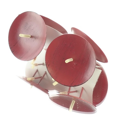 Adventskranzkerzenhalter rot - adventskranzkerzenhalter,