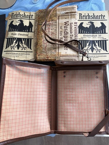 Alte kartentasche aus leder - alte,