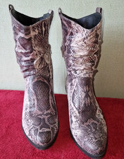 Da. - Cowboystiefel / Stiefeletten / Boots Schlangenprint  v. Graceland   Gr.39