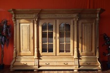 Nr.1538 Wohnzimmerschrank Schrank Vitrine Eiche Vollholz