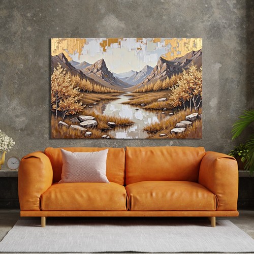 Kunst fluss wald und - ✅,