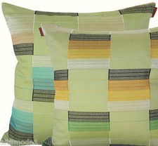 MISSONI HOME Kissenhülle Baumwolle SATIN BESTICKT 40X40cm DOUBLE FACE IBIS 652