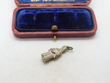 Sterling Silber Mönch im Gewand Charm Anhänger Vintage um 1970