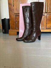 Damenstiefel, Leder maronibraun von Riccardo Cartillone