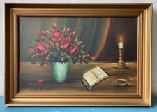 Ölbild Stillleben mit Rosen