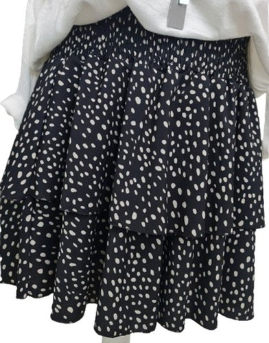 Damen rock kurz volants taft - volants,